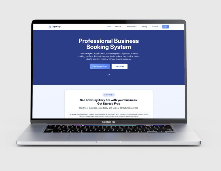 Day Diary Website Design and Development