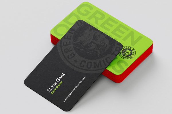 Green Devil Comics Branding