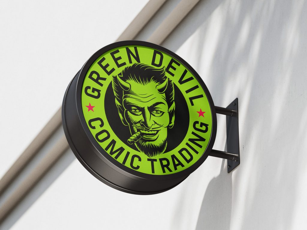 green devil signage scaled 1
