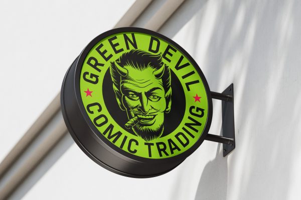 green devil signage scaled 1