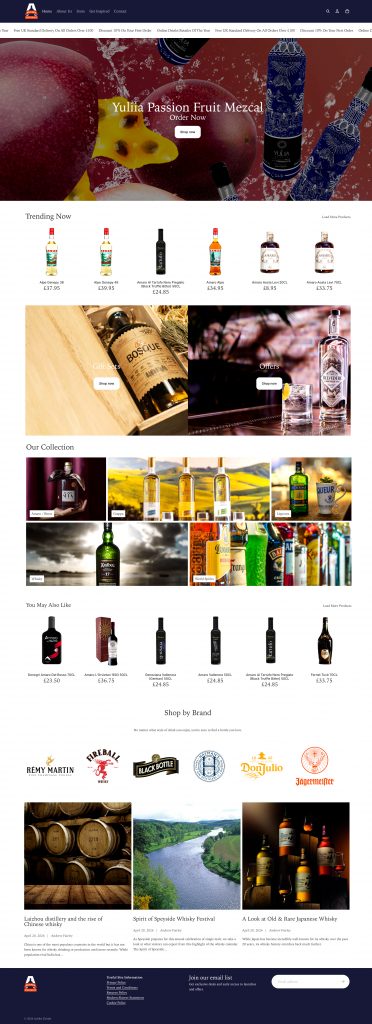 Artifex E Commerce Website Homepage