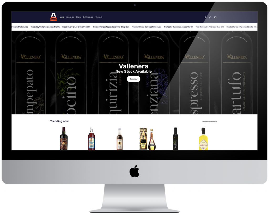 Artifex Drinks E-Commerce Website Design 3 Artifex Website Design