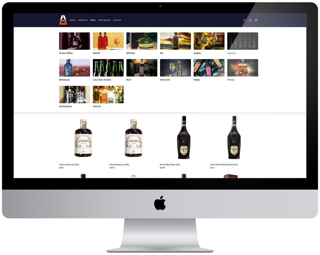 Artifex Drinks E-Commerce Website Design 6 artifex website design3