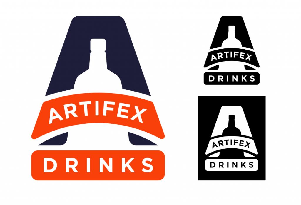 Artifex Drinks Brand Identity 4 Artifex Branding Logo Design