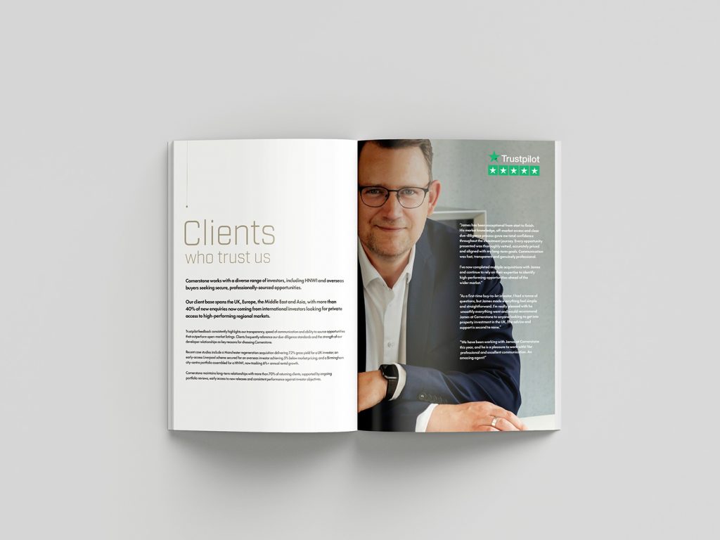Property Brochure Design That Drives Investor Confidence 5 Clients Spread
